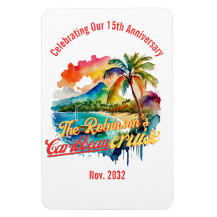 Imán Puerta CRUZADA CARIBE personalizada   Keepsake