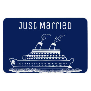 Imán Puerta de Boda de crucero con luna de miel casada