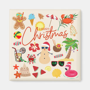 Imán Puerta de crucero de Navidad tropical