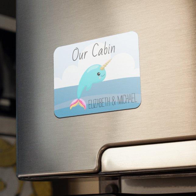 Imán Puerta de crucero personalizada Narwhale Unicorn (Subido por el creador)