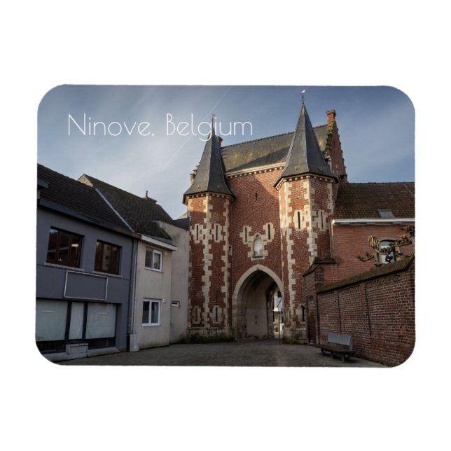 Imán Puerta de enlace de la ciudad, Ninove, Bélgica (Horizontal)