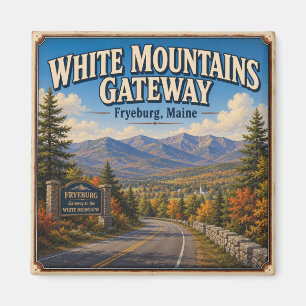 Imán Puerta de entrada a White Mountains Fryeburg Maine