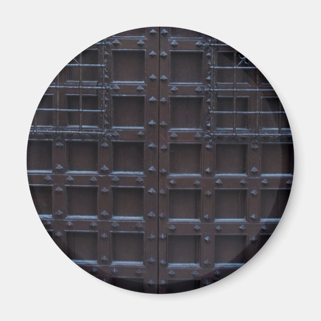 Imán Puerta de hierro marrón fuerte (Frente)