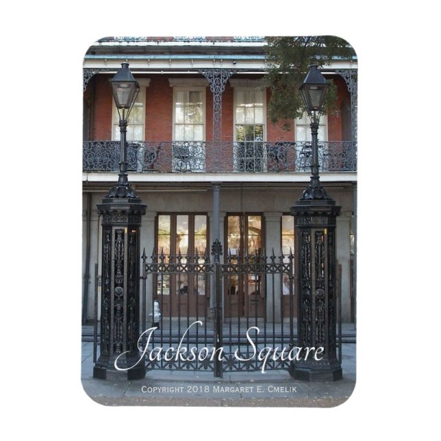 Imán Puerta de Jackson Square, Nueva Orleans, Barrio Fr (Vertical)