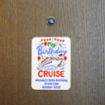 Imán Puerta de la cabina de crucero monograma<br><div class="desc">Este diseño puede ser personalizado en el área proporcionada cambiando la foto y/o el texto. O puede personalizarse haciendo clic en Personalizar esta plantilla y, a continuación, eligiendo la opción de hacer clic en el personalizar y eliminando o cambiando el color del fondo, agregando texto, cambiando el color o estilo...</div>