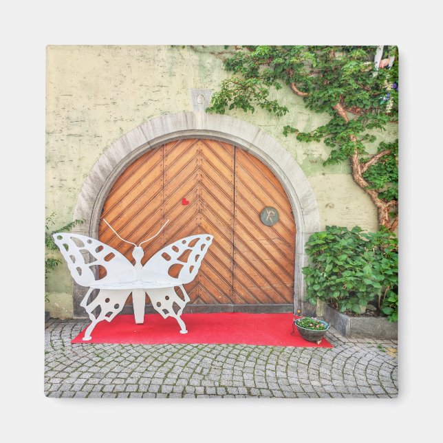 Imán Puerta de la mariposa alemana (Frente)