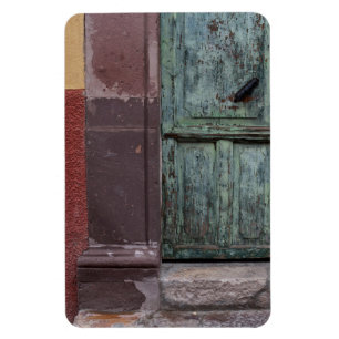 Imán Puerta de madera abstracta