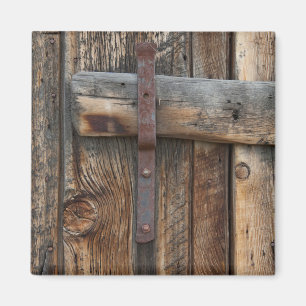 Imán Puerta de madera primer plano, California