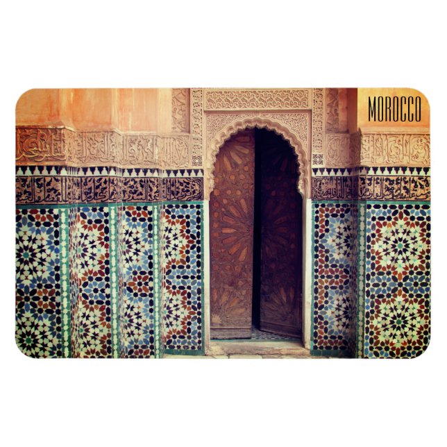 Imán puerta de morocco de mosaico (Horizontal)