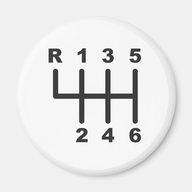 Imán Puerta de selección de 6 velocidades (Frente)