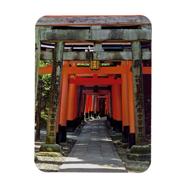 Imán Puerta de Torii - Kyoto, Japón, Asia (Vertical)