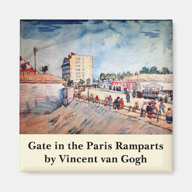 Imán Puerta en las murallas de París por Vincent van Go (Frente)