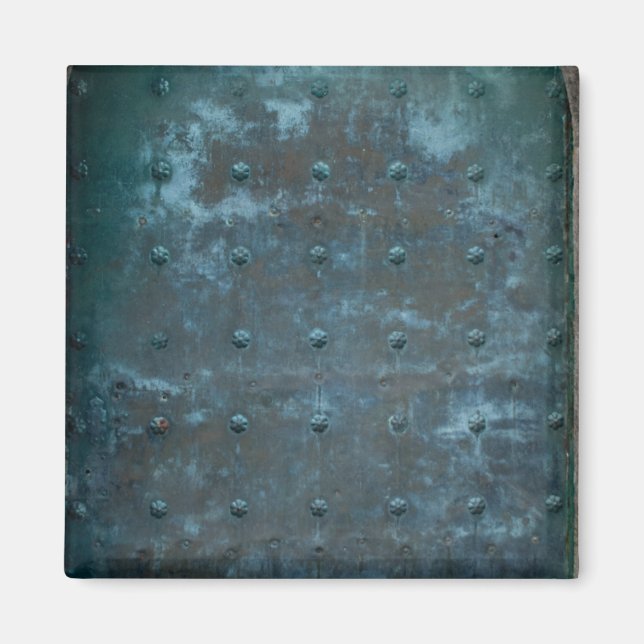 Imán Puerta Metalizado deslucida del viejo cobre españo (Frente)