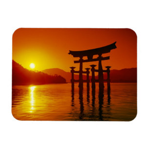 Imán Puerta O-Torii, santuario Itsukushima, Miyajima,