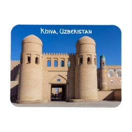 Imán Puerta Oeste con dos torres - Khiva, Uzbekistán