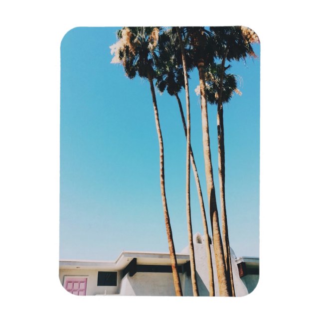 Imán Puerta Rosa De Las Palmeras (Vertical)