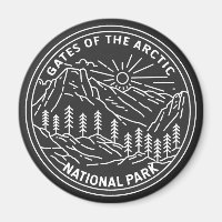 Puertas del Parque Nacional del Ártico Alaska Mono