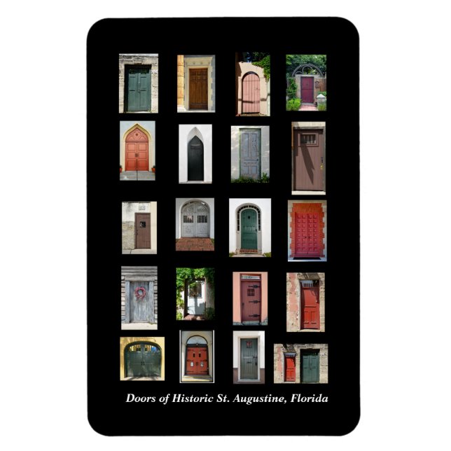 Imán Puertas históricas de San Agustín, Florida (Vertical)