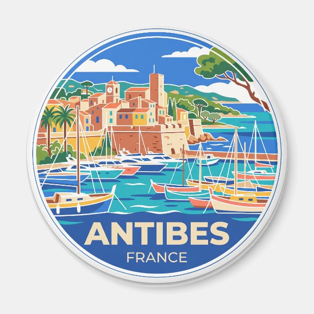 Imán Puerto de Antibes Francia (Frente)