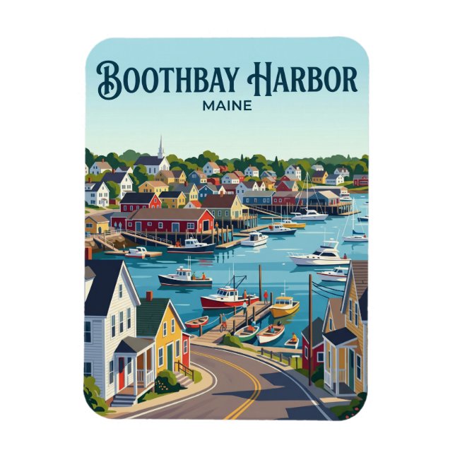 Imán Puerto de Boothbay EE. UU. (Vertical)