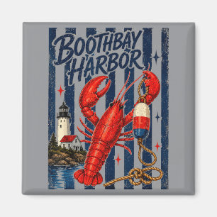 Imán Puerto de Boothbay Langosta Maine Costero Náutico