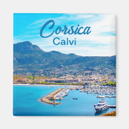 Imán Puerto de Calvi en Córcega Francia Souvenir