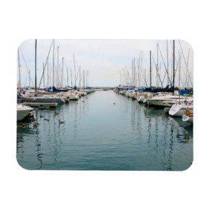 Imán Puerto de Chicago - Sailboat - Magnet