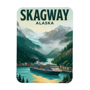 Imán Puerto de cruceros de Skagway Alaska
