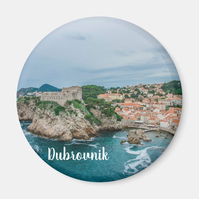Imán Puerto de Dubrovnik y centro de la ciudad (Frente)