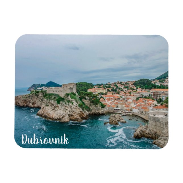 Imán Puerto de Dubrovnik y centro de la ciudad (Horizontal)
