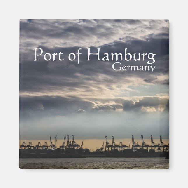 Imán Puerto de Hamburgo - Alemania (Frente)