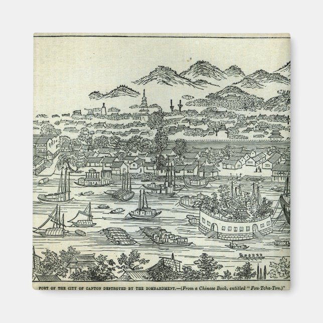 Imán Puerto de la ciudad de Cantón (Frente)