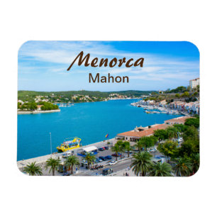 Imán Puerto de Menorca de recuerdo de Mahon