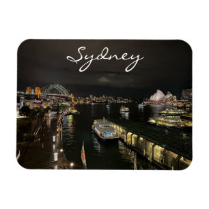 Imán Puerto de Sydney por Night, Australia. Foto