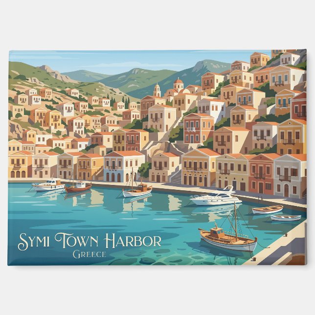 Imán Puerto de Symi Grecia (Anverso)