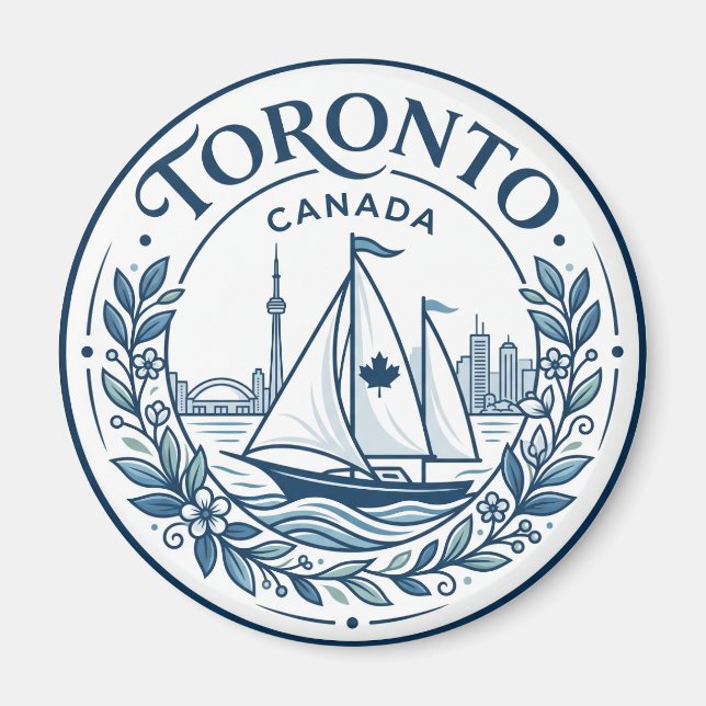 Imán Puerto de Toronto Canadá (Frente)