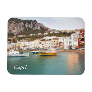 Imán Puerto deportivo grande, Capri, Campania, Italia