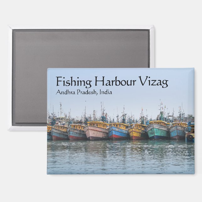 Imán Puerto Pesquero Vizag (Anverso/Reverso)