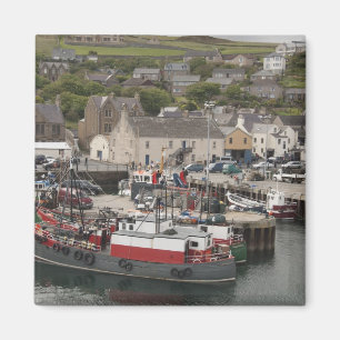 Imán puerto ribereño del Atlántico Norte de Stromness