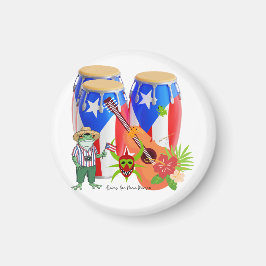 Imán Puerto Rican Cultural Home Accent Magnet