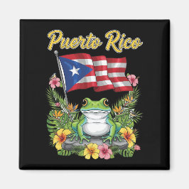 Imán Puerto Rico Coquí Frog Boricua Pride