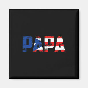 Imán Puerto Rico: Día del Padres con la bandera de Puer