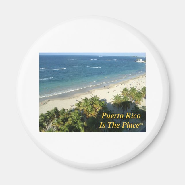 Imán Puerto Rico Es El Lugar (Frente)