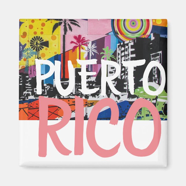 Imán Puerto Rico Fridge Magnet (Frente)