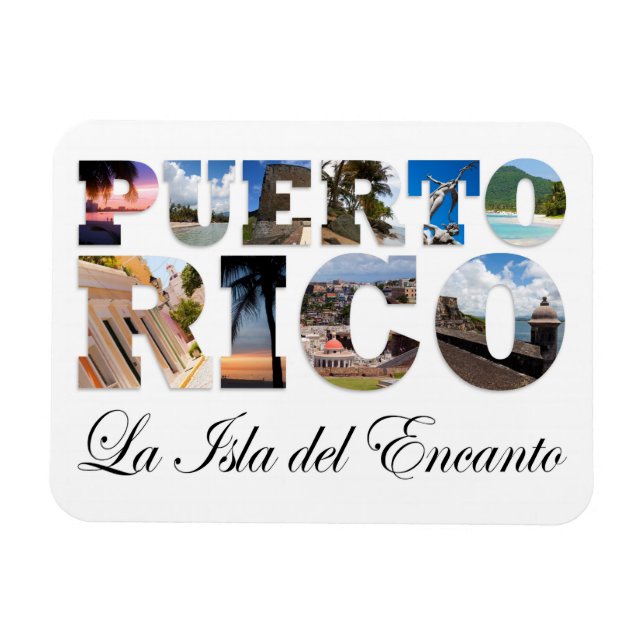 Imán Puerto Rico La Isla Del Encanto (Horizontal)