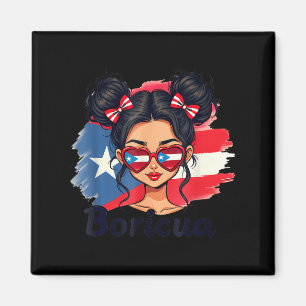Imán Puerto Rico Patrimonio Hispano Moño Desordenado Pu