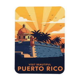 Imán Puerto Rico Viajes antiguos