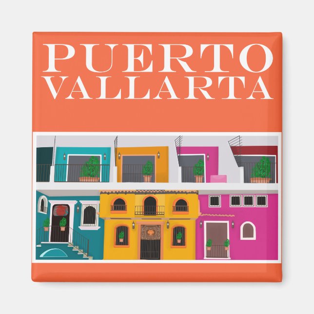 Imán Puerto Vallarta México (Frente)