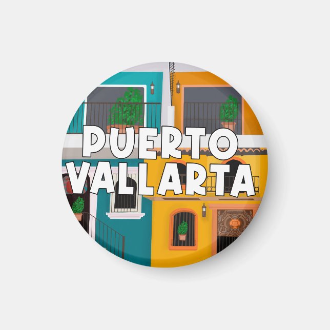 Imán Puerto Vallarta México (Frente)