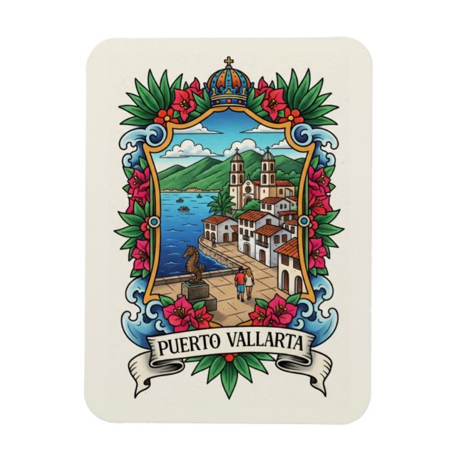 Imán Puerto Vallarta México Viajes (Vertical)